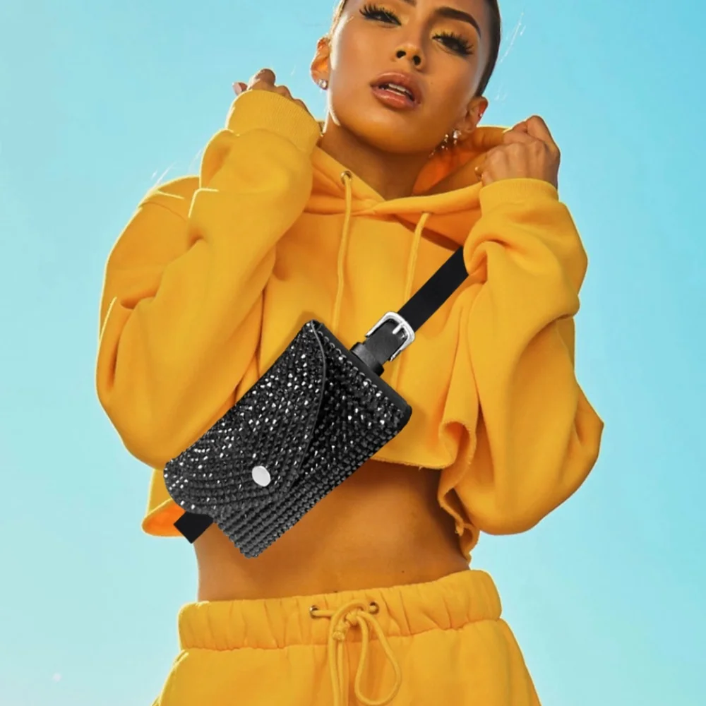 Bling Waist Belt Bag Crossbody Envelope Clutch